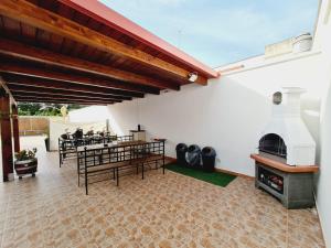 A patio or other outdoor area at Medusa room apartment