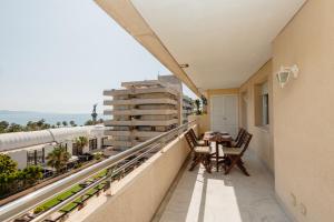 Balkon lub taras w obiekcie Sea view apartment in the center of puerto Banús and private parking