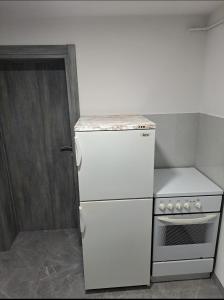 Virtuvė arba virtuvėlė apgyvendinimo įstaigoje Apartman Ivo