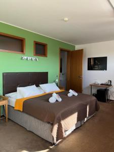 Ένα ή περισσότερα κρεβάτια σε δωμάτιο στο Hotel Beroun Golf Club