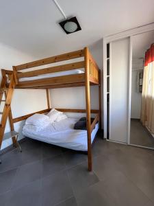 Posteľ alebo postele v izbe v ubytovaní BEAU T2 RIVE GAUCHE ETAT NEUF CLIMATISE