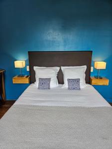 Postel nebo postele na pokoji v ubytování La Fraîchette-Hôtel & Spa