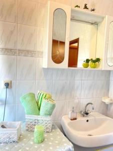 Vonios kambarys apgyvendinimo įstaigoje Charming apartment in Kaštela