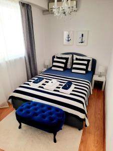 Postel nebo postele na pokoji v ubytování VARNA NAUTICAL Apartment
