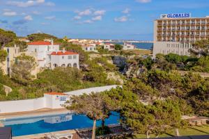 an aerial view of the hotel and the resort at Arien in Cala en Blanes