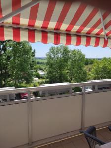 Balkón nebo terasa v ubytování Gästewohnung in Hohenstein-Ernstthal