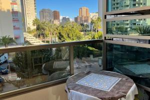 Balkon lub taras w obiekcie Buena vista, apartamento en la playa Finestrat
