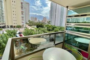 Balkon lub taras w obiekcie Buena vista, apartamento en la playa Finestrat