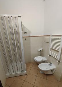 Koupelna v ubytování Hotel Acciaroli
