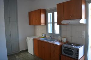 Kuchyň nebo kuchyňský kout v ubytování Klados Studios & Apartments