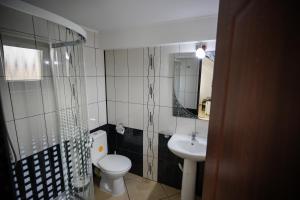 Koupelna v ubytování PENSIUNEA OCTAVIAN + 23 fotografií