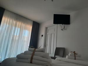 TV a/nebo společenská místnost v ubytování B&B La casa dei nonni Assergi