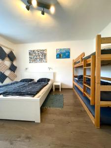 Posteľ alebo postele v izbe v ubytovaní Apartmán Galerie - Lipno nad Vltavou
