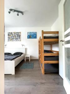 Posteľ alebo postele v izbe v ubytovaní Apartmán Galerie - Lipno nad Vltavou