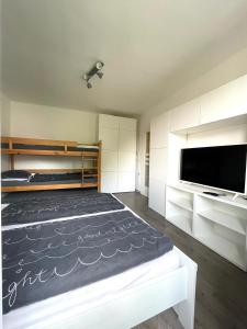 Posteľ alebo postele v izbe v ubytovaní Apartmán Galerie - Lipno nad Vltavou