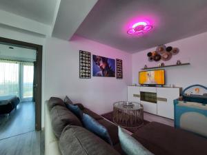 Un televizor și/sau centru de divertisment la Mamaia Apartament Familia si Copilul