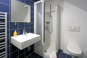 Koupelna v ubytování Apartmány Fox