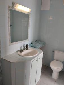 ห้องน้ำของ Studio avec jacuzzi privatif.