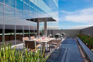 a restaurant on the roof of a building at The Westin Guadalajara in Guadalajara