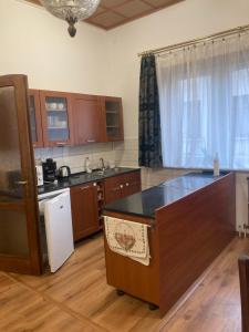 Kuchyňa alebo kuchynka v ubytovaní Cédrus apartman