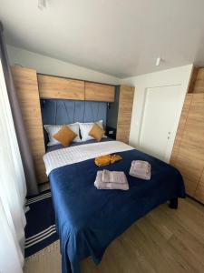 Posteľ alebo postele v izbe v ubytovaní Luxury Mobile Home Marbella 167 -Terra Park SpiritoS