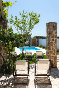 Bazén v ubytování ISSOS BEACH VILLA nebo v jeho okolí