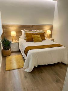 Postel nebo postele na pokoji v ubytování Apartamento céntrico Pontevedra