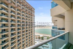 a view from the balcony of a building at Lake View All Bills Included Fully furnished in Dubai