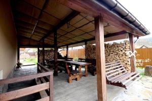 Balkón nebo terasa v ubytování Вілла Северин