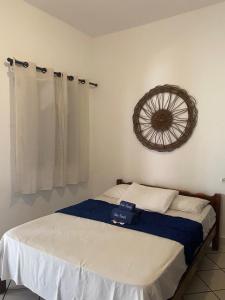 Cama ou camas em um quarto em Pousada Pedra Furada