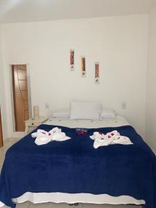 Cama ou camas em um quarto em Pousada Pedra Furada