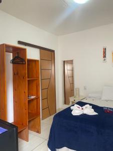 Cama ou camas em um quarto em Pousada Pedra Furada