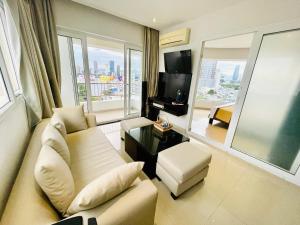 A television and/or entertainment centre at D&C Hotel