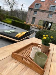 Zahrada ubytování B&B Vossebergen Hombeek