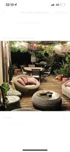 Posezení v ubytování Chambre et table d hotes chez Dom