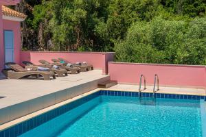 The swimming pool at or close to Villa Helios Sea View & Private Pool near Fiskardo