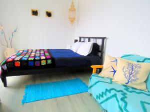 Postel nebo postele na pokoji v ubytování Casa do Guardião