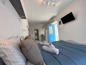 Μια τηλεόραση ή/και κέντρο ψυχαγωγίας στο Brinia Cosy Apartment