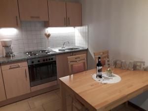 Η κουζίνα ή μικρή κουζίνα στο Ferienwohnung Hammenhof