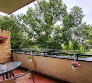 Balkón nebo terasa v ubytování Cozy apartment with balcony 10 min from the beach