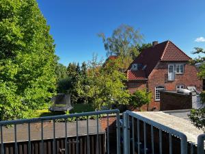 a view of a house from a balcony at Studio Apartment Glostrup in Glostrup