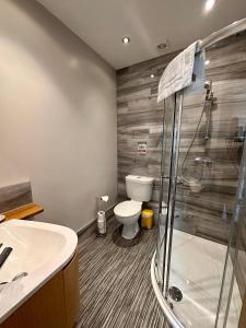 Koupelna v ubytování Spilman Hotel