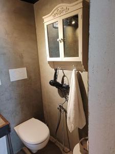 baño con aseo y armario en Leccino Suite, en Matino