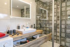 Koupelna v ubytování Ferienhaus Andrea
