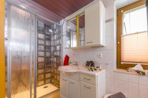 Koupelna v ubytování Ferienhaus Andrea