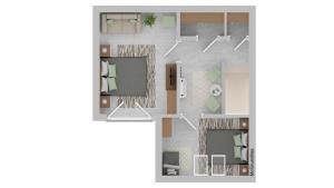 Půdorys ubytování Ferienhaus Andrea