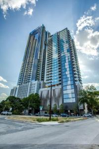 a large tall building with a lot of windows at 2 BR Lux Panoramic View - Rainey in Austin