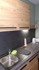 Kuchyň nebo kuchyňský kout v ubytování Ferienwohnung an der Elbe + 6 fotografií