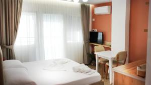 TV a/nebo společenská místnost v ubytování Hotel Luris