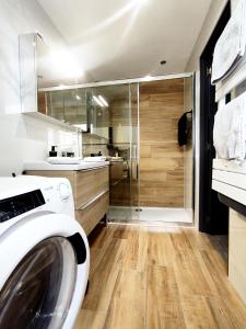 Kuchyň nebo kuchyňský kout v ubytování loft industriel L'Idaho + 25 fotografií